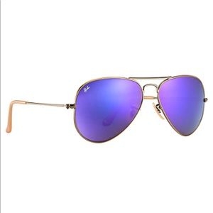 Purple Ray Ban Aviator Sunglasses
